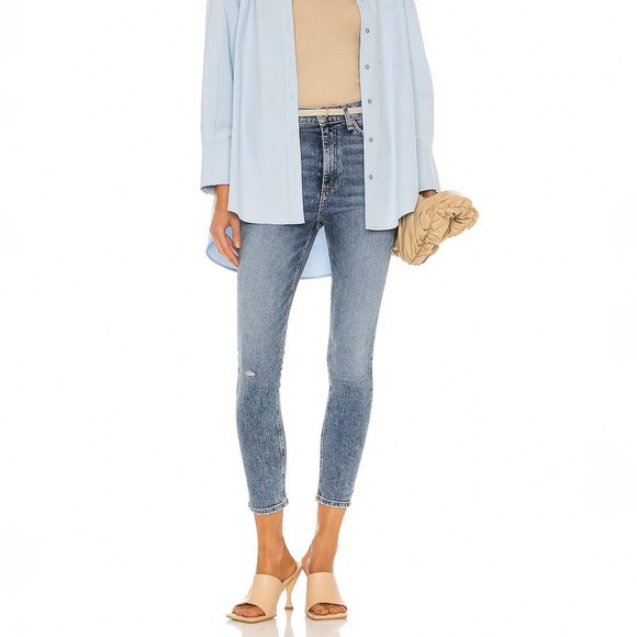 Rag & Bone Nina High Rise Ankle Skinny Jeans Norwalk Wash Size 29 - Picture 13 of 13